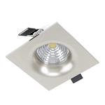 Saliceto LED Satin Nickel Warm White Recessed Square Spot Light 98472