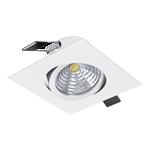 Saliceto LED White Recessed Cool White Square Spot Light 98306
