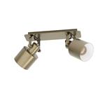 Southery Cream Gold Brushed Adjustable Double Spotlight 43818