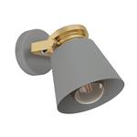 Twicken Grey And Gold Adjustable Wall Light 43835