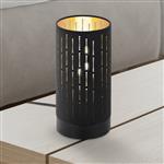 Varillas Steel Fabric Black/Gold Table Lamp 98314
