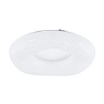 Zamudilo LED White Plastic & Crystal Effect Ceiling Fitting 99341