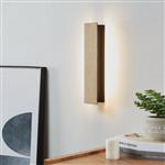 Zubialde LED Black And Brown Rectangular Wall Light 900325
