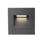 Albus CCT Square IP65 Recessed Black Outdoor LED Guide Light 99761