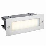 Seina Plain LED IP44 Stainless Steel Brick Light 78637