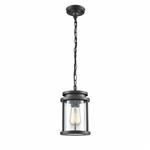Fae IP44 Charcoal Grey Outdoor Ceiling Pendant FRA92