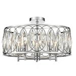 Cyrus Polished Chrome & Crystal Ceiling Fitting TP2467-5