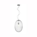 Daveney Large Clear Glass Ceiling Pendant FRA663
