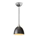 Reanne Single Pendant Light with Black and Gold Shade TP2290/1/930