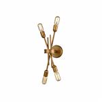 Sara Antique Gold Four Arm Wall/Ceiling Fitting TP2399-4