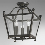 Fajar 3 Light Antique Bronze Ceiling Lantern PJ7004/3