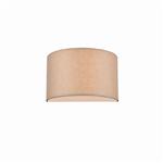 Lonnie Taupe Fabric & Perspex Curved Wall Light FRA964