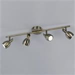 Pennie 4-Light Bronze Ceiling Spotlight Bar FRA1006