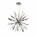 SuperSalem Large Chrome LED Twisted Ceiling Pendant Fitting DKY184