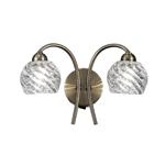 Rivka Bronze Switched Double Wall Light TP2358/2
