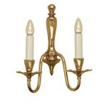 Asquith Solid Brass Twin Wall Light ABY1002W