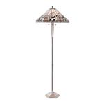 Metropolitan Tiffany Polished Aluminium Floor Lamp 70661