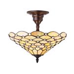Pearl 3 Lamp Semi-Flush Tiffany Ceiling Light 64300