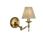 Stanford Swing Arm Antique Brass Wall Light 63655