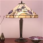 Damselfly Solid Brass Tiffany Table Lamp 64038