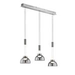 Glimmer LED Nickel Rise & Fall Ceiling Pendant FH06654