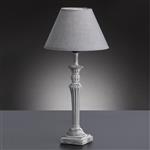 Poste Table Lamp With Fabric Shade