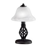 Fradswell Rust Coloured Table Lamp With Glass Shade FH1252