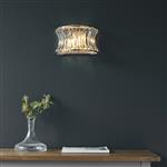 Bright Nickel Plated and Glass Wall Light Alfie-30N