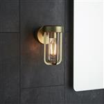 Brushed Gold Exterior/Bathroom IP44 Wall Light Arum-WGC