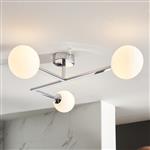 Chrome IP44 Rated Triple Bathroom Ceiling Light Aubrieta-SFCO