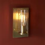 Hammered Brass Plate Single Wall Light Grant-WB10