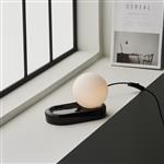 Small Gloss Black Ceramic Table Lamp Apium-T