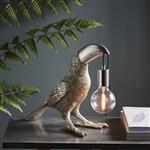 Vintage Silver Toucan Table Lamp Arabis-TTSC