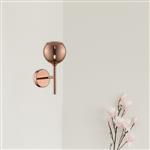 Bella Copper/Glass Single Wall Light 020CP1