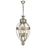 Bellanore Nickel oval Ceiling Pendant Fitting 036NC4P