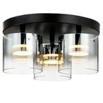 Morwell 3 Light Smoked Glass LED Flush Fitting 045BL3F