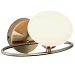 Temora Switched Single Antique Brass Wall Light 020AB1W