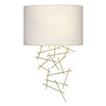 Cevero Gold Leaf Wall Light Complete With Lampshade CEV0735