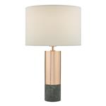 Digby Green Marble And Polished Copper Table Lamp DIG4264