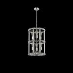 Baltimore Polished Nickel And Clear 6 Light Pendant LT32257