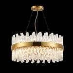 Boise Brass And Clear Glass 18 Light Large Pendant LT32141