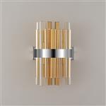 Boise Four Light Wall Fitting Polished Nickel Amber Glass LT32188