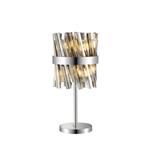 Boise Table Lamp Polished Nickel Finish Smoked Glass LT32199