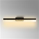 Brownsville Sand Black LED IP44 Large Bathroom Wall Light LT32233