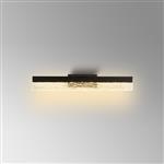 Brownsville Sand Black LED IP44 Small Bathroom Wall Light LT32231