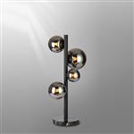 Denton Satin Black And Chrome Plated Table Lamp LT31846