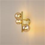 Denton Satin Gold And Amber Plated Wall Light LT32085