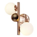 Hardev Copper and Opal Glass 2 Arm Wall Light REG7664