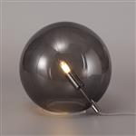 Charleston Single Smoked Glass Table Lamp LT30522