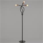 Newark Black And Copper 3 Light Floor Lamp LT30511